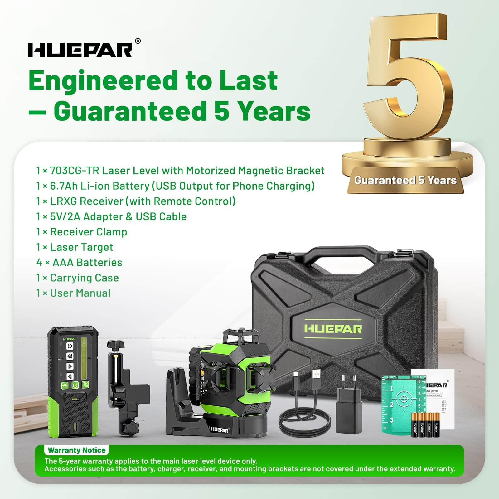 Huepar 703TR Laser Level - Image 9