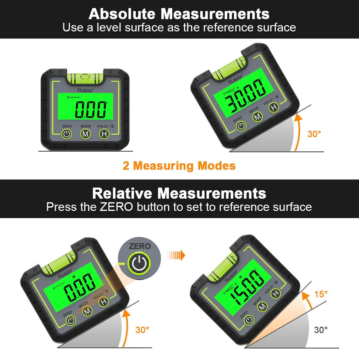 HUEPAR AG01 - Digital Level Angle Gauge Inclinometer - Image 7