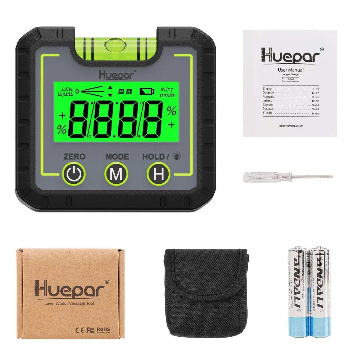 HUEPAR AG01 - Digital Level Angle Gauge Inclinometer - Image 9