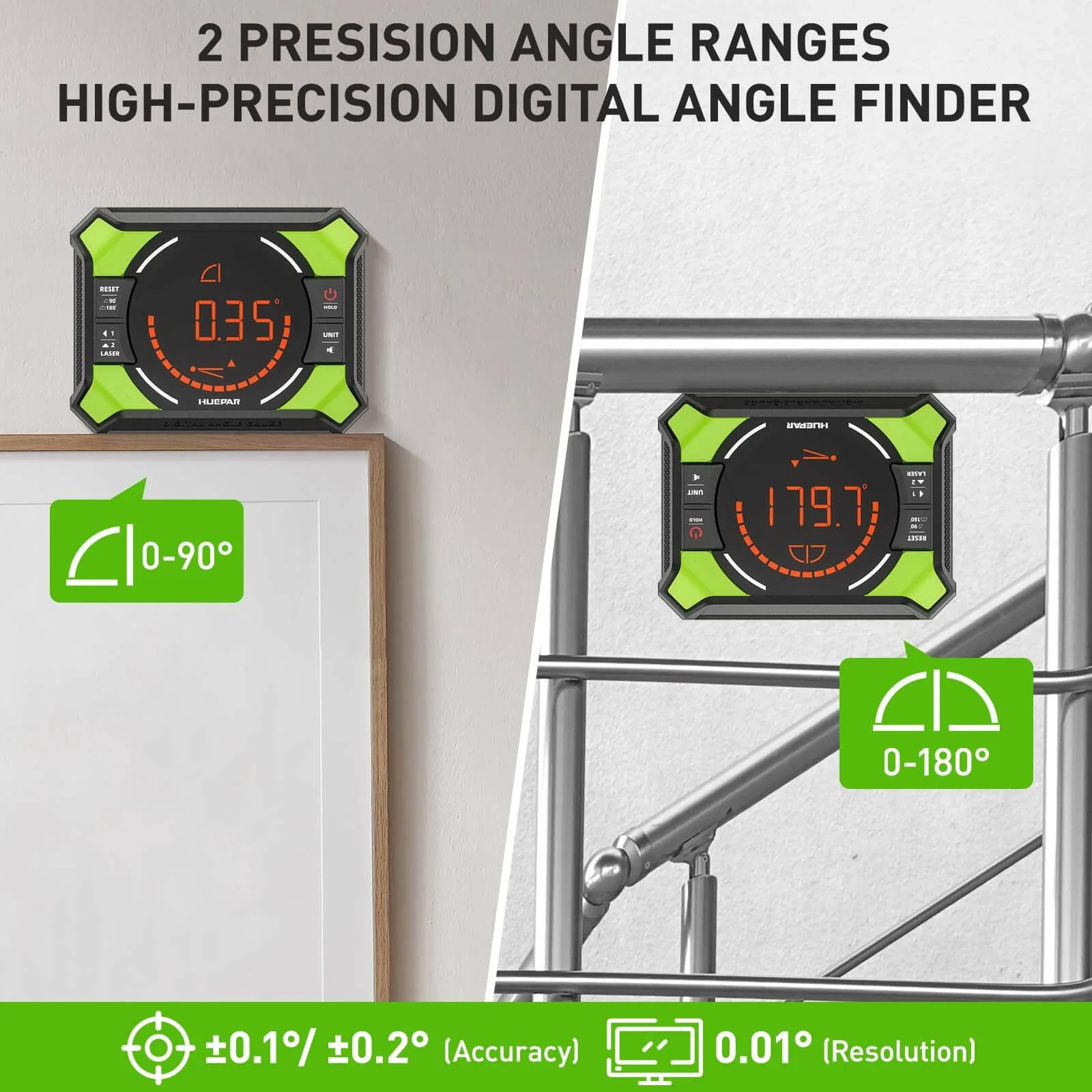 Huepar AG2L - Laser Level with Digital Angle Gauge - Image 7