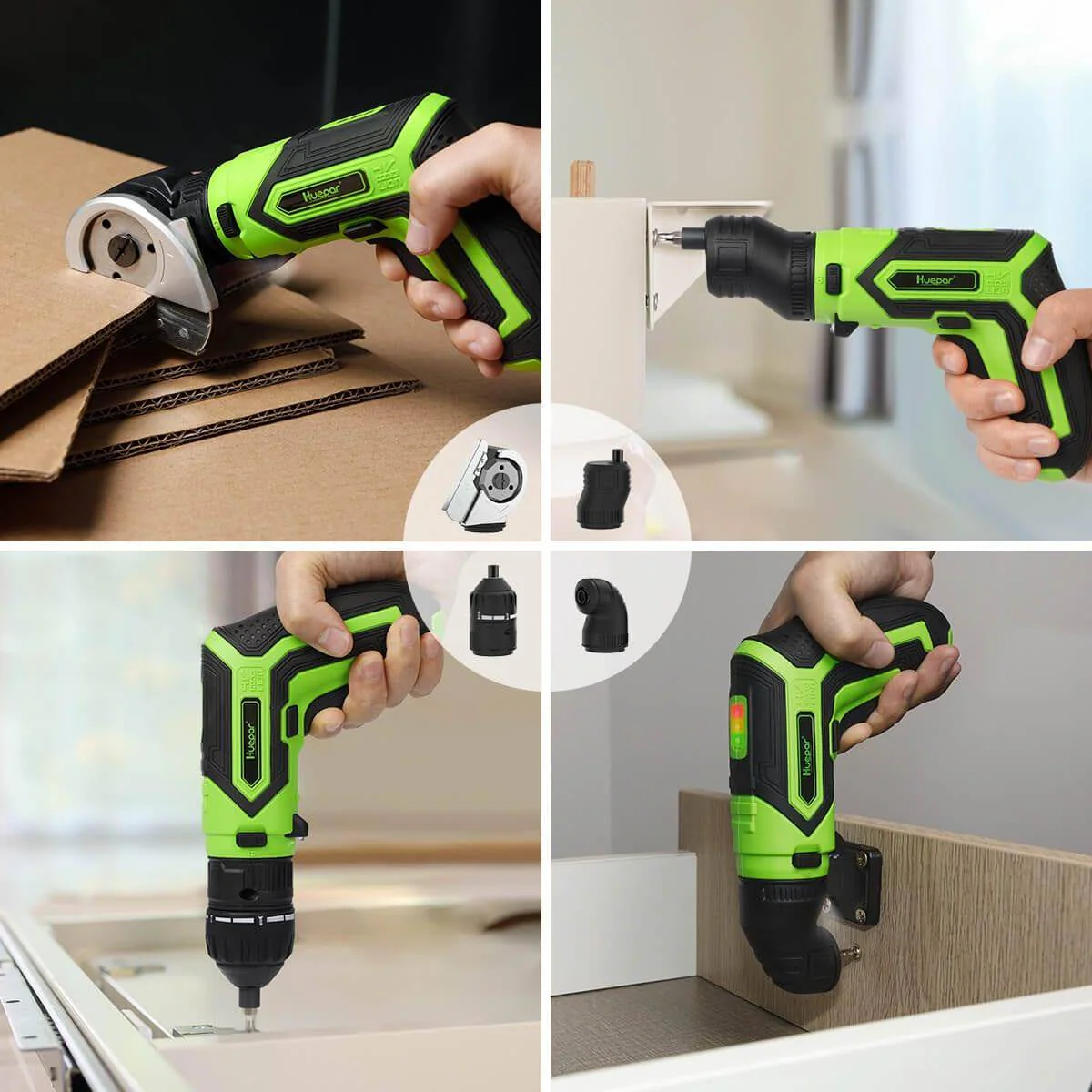 Huepar CS04 -  4V 1.5Ah Max 6Nm Electric Screwdriver Kit - Image 3