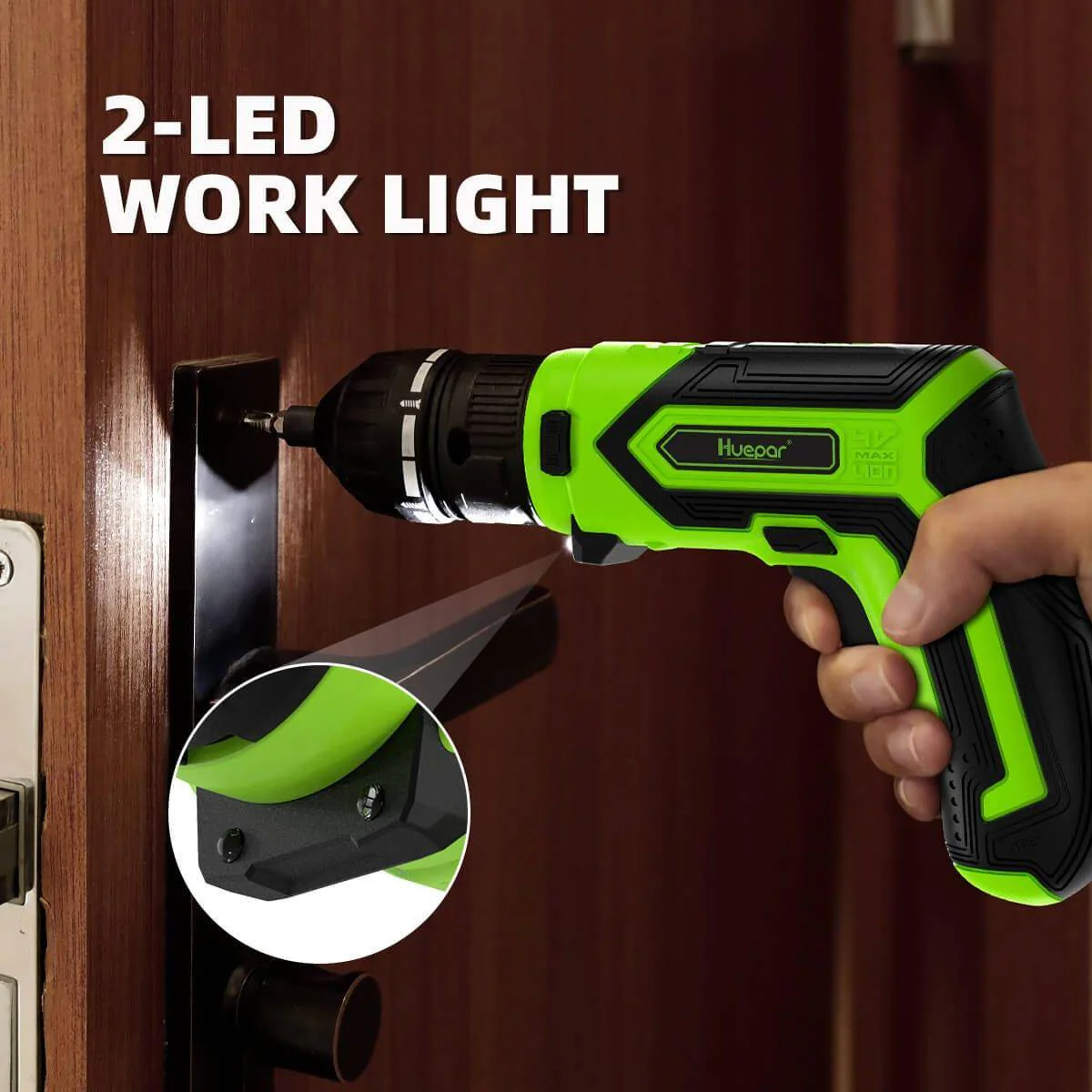 Huepar CS04 -  4V 1.5Ah Max 6Nm Electric Screwdriver Kit - Image 5