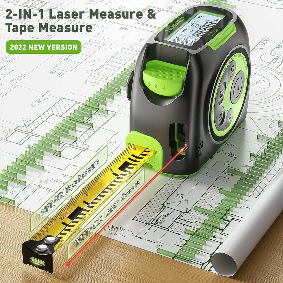 HUEPAR DT30 - Digital Laser Measuring Tape Measure - Image 3