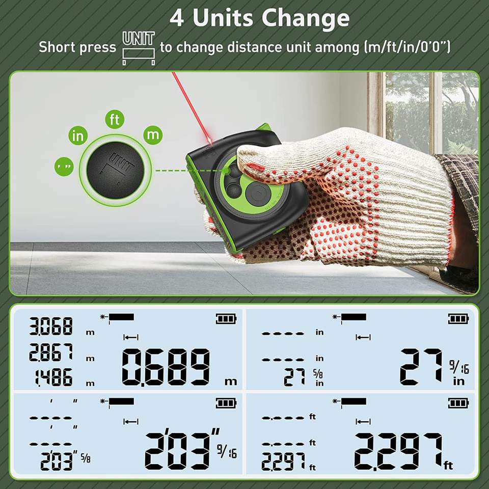 HUEPAR DT30 - Digital Laser Measuring Tape Measure - Image 5