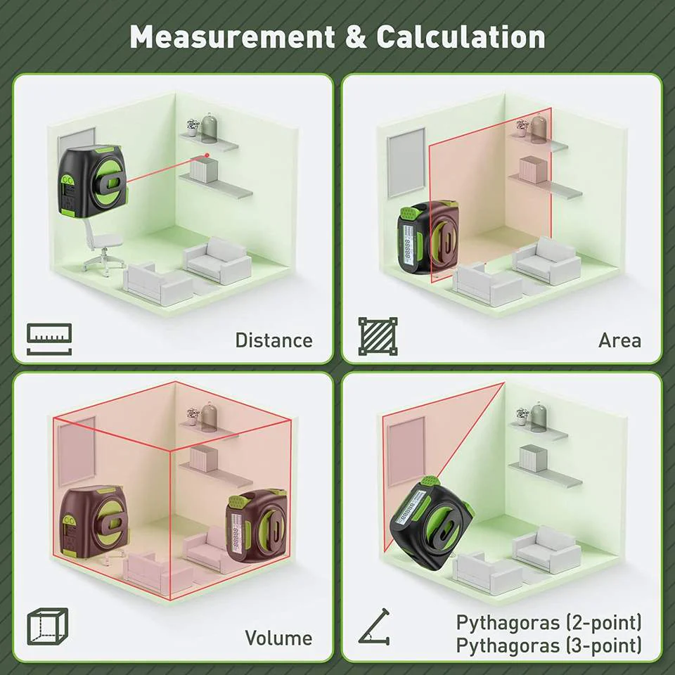 HUEPAR DT30 - Digital Laser Measuring Tape Measure - Image 7