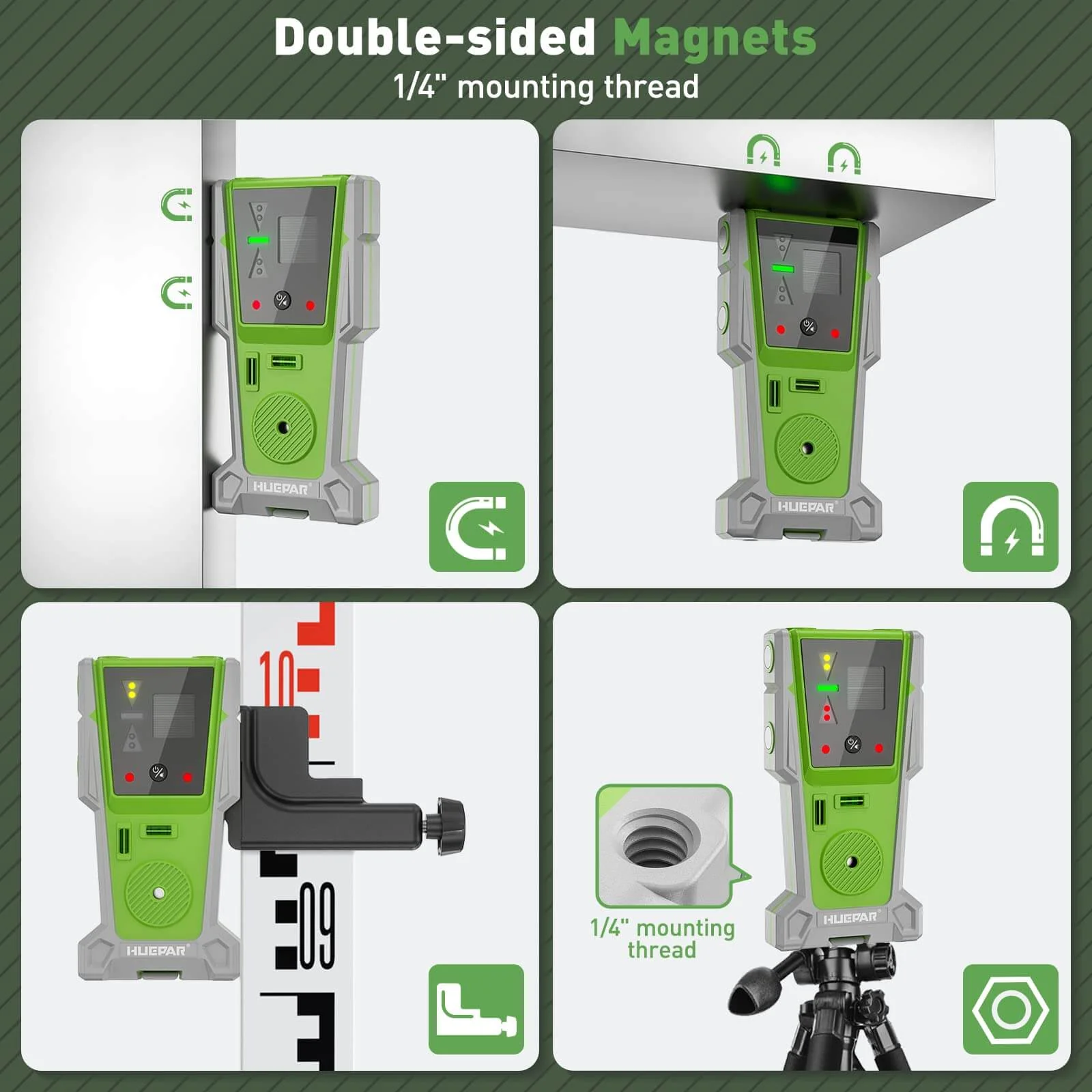 Huepar LR8RG - Laser Detector/Line Laser Receiver - Image 5