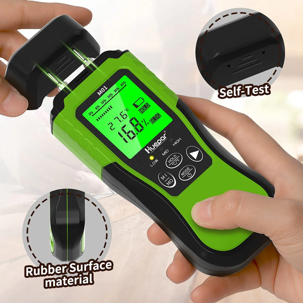 HUEPAR M01 - Digital Wood Moisture Meter - Image 3