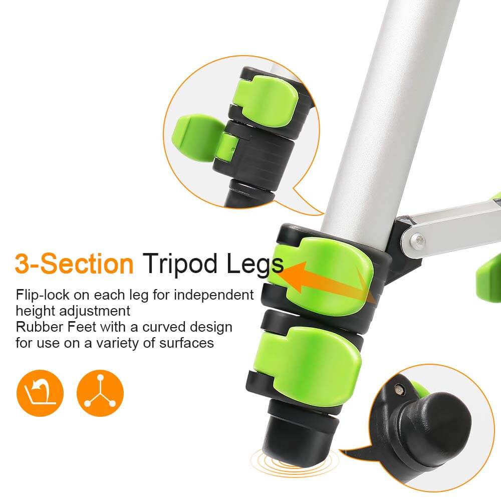 HUEPAR TPD05 - 50cm/1.64Ft Lightweight Aluminum Tripod - Image 7